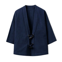 Load image into Gallery viewer, Autumn Men's Cardigan Kimono Chinese Coats Jackets Vintage Open Stitch Retro Button Long Sleeve Male Clothes Overcoat INCERUN