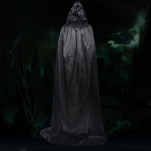 Load image into Gallery viewer, Halloween Cosplay Adult Hooded Robe Cloak Cape Costume Midnight Cloak Witches Cloak Halloween Accessories Multi Color