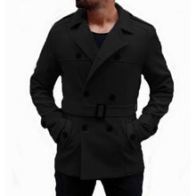Load image into Gallery viewer, Warm Winter Fashion Men&#39;s Trench Long Coats Wool Coat Turn Down Collar Slim Fit Double Breasted Jackets British Outwear Hombre