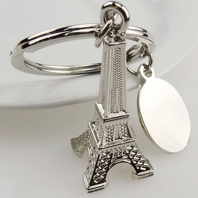 Zinc Alloy Eiffel Tower French Souvenir Paris Keychain Keyring Key Chain Ring